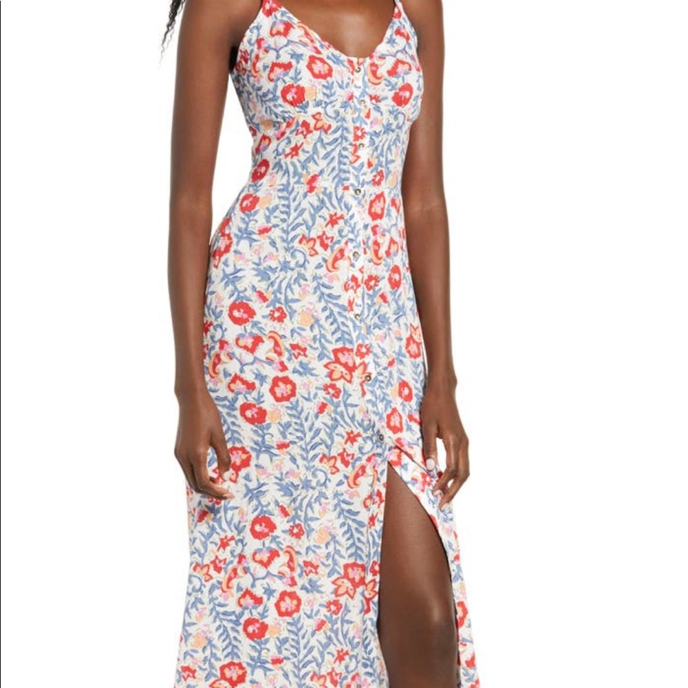 Billabong sugared life sleeveless midi dress